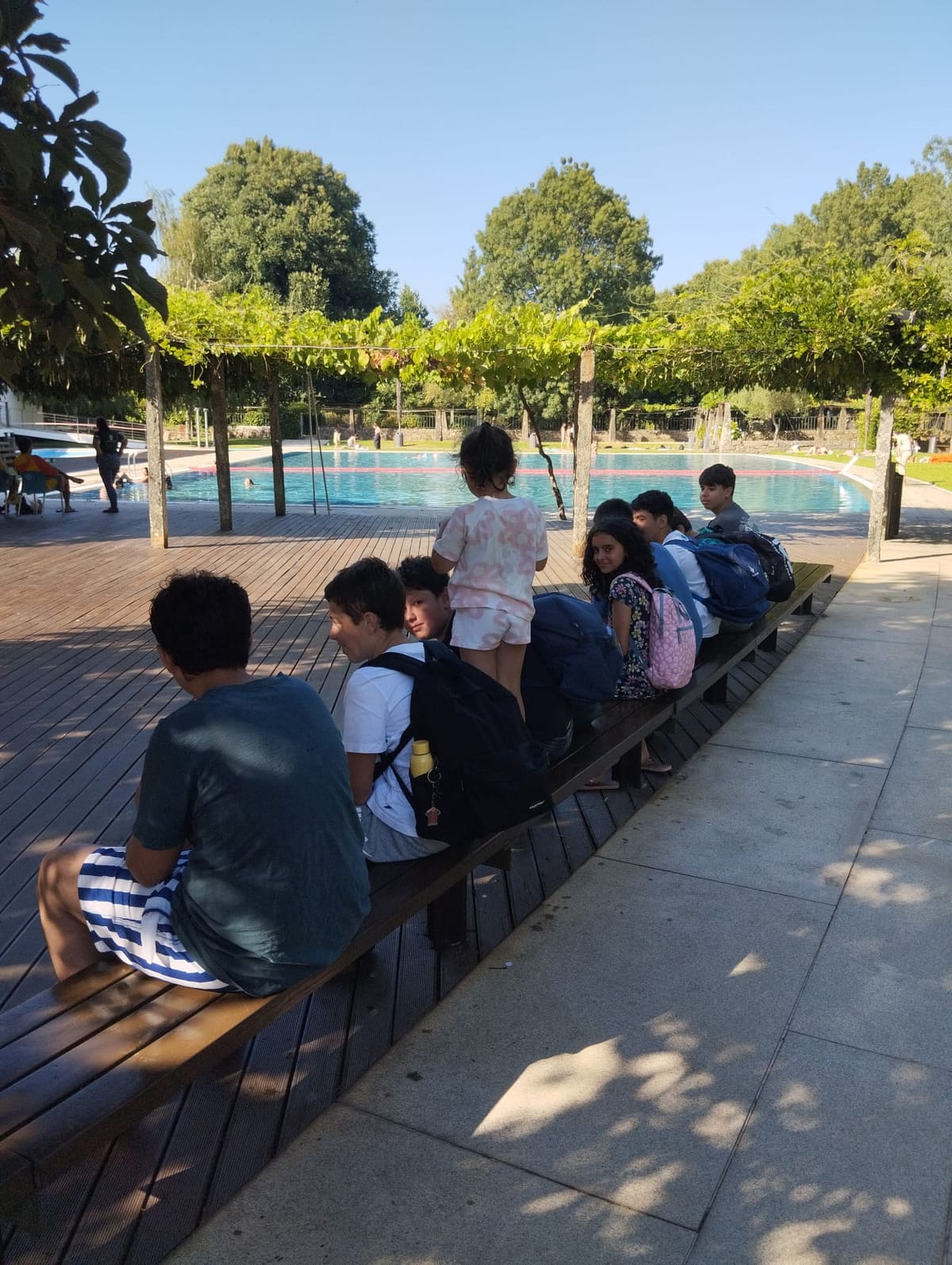 Dias de piscina no verão